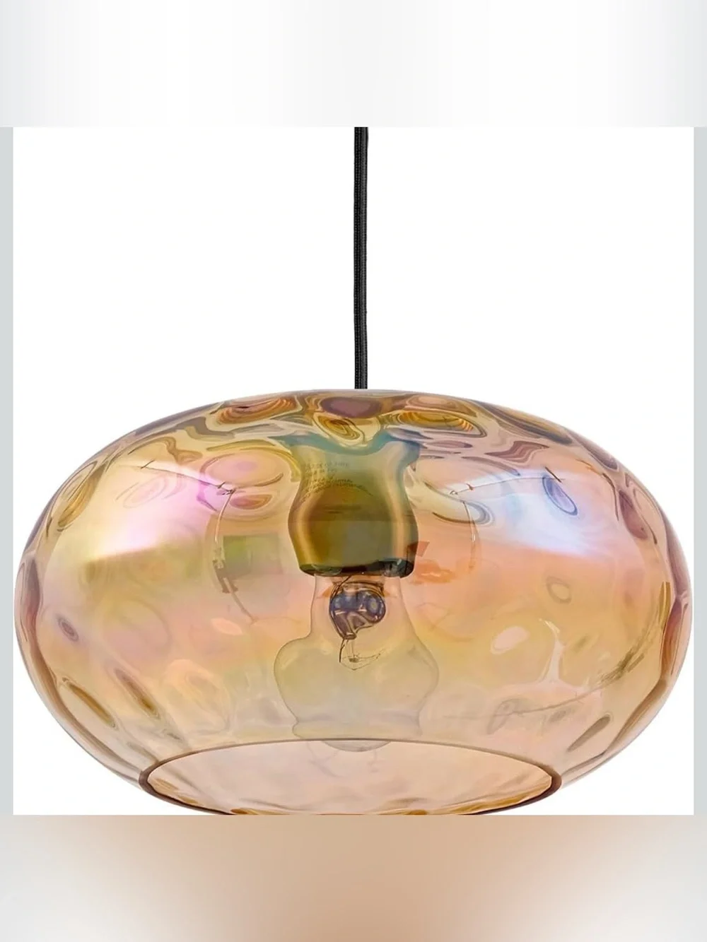 Amber Glass Pendant Lighting, 11